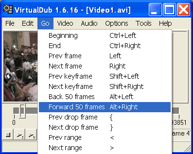 ��������� � VirtualDub