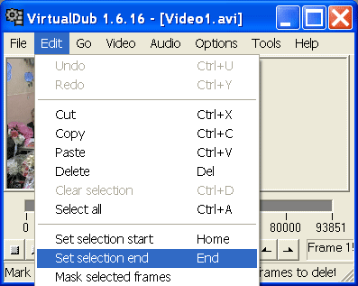 ��������� ��������� � VirtualDub